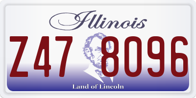 IL license plate Z478096