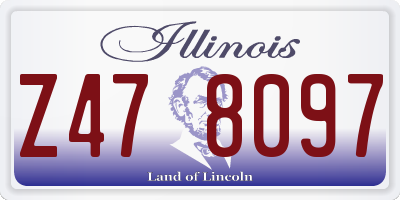 IL license plate Z478097