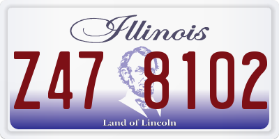 IL license plate Z478102