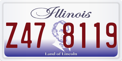 IL license plate Z478119