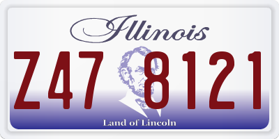 IL license plate Z478121
