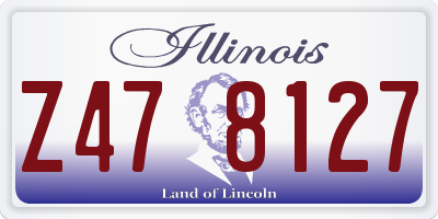 IL license plate Z478127