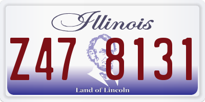 IL license plate Z478131