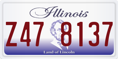 IL license plate Z478137