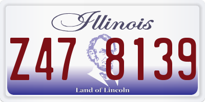IL license plate Z478139