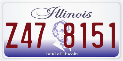 IL license plate Z478151