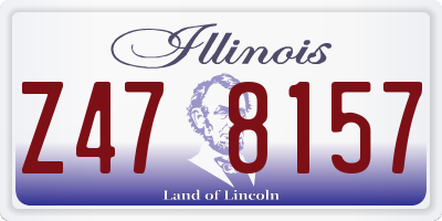 IL license plate Z478157