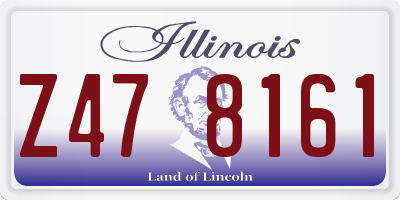 IL license plate Z478161