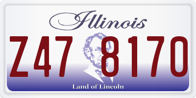 IL license plate Z478170