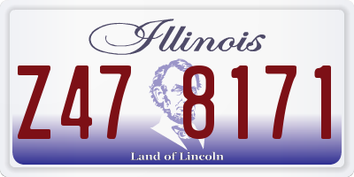 IL license plate Z478171