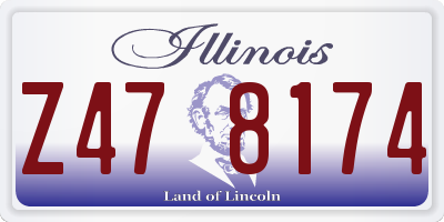 IL license plate Z478174