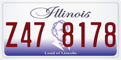 IL license plate Z478178