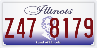 IL license plate Z478179