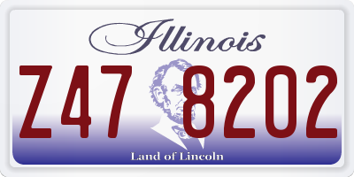 IL license plate Z478202