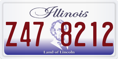 IL license plate Z478212