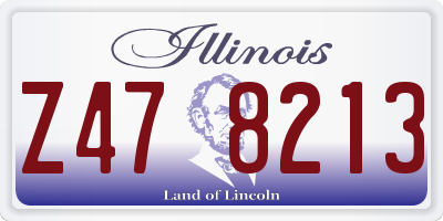 IL license plate Z478213