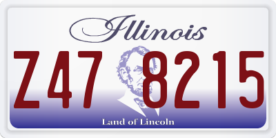 IL license plate Z478215
