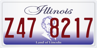 IL license plate Z478217