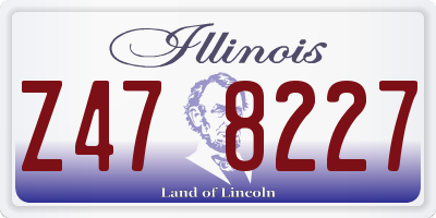 IL license plate Z478227