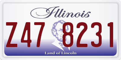 IL license plate Z478231