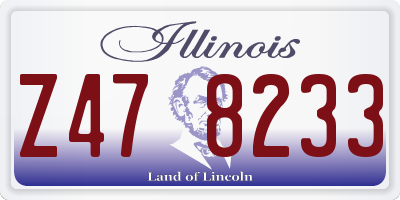 IL license plate Z478233