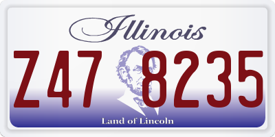 IL license plate Z478235