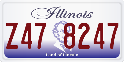 IL license plate Z478247