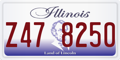 IL license plate Z478250