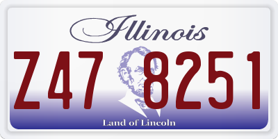 IL license plate Z478251