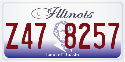 IL license plate Z478257
