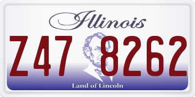 IL license plate Z478262