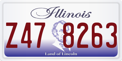 IL license plate Z478263