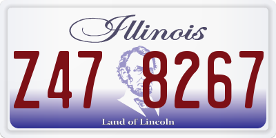 IL license plate Z478267