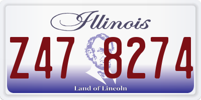 IL license plate Z478274