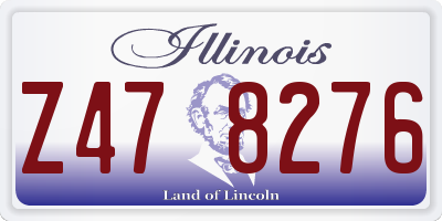 IL license plate Z478276