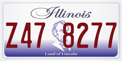 IL license plate Z478277