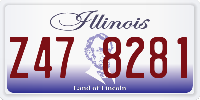 IL license plate Z478281