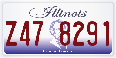 IL license plate Z478291