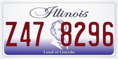 IL license plate Z478296