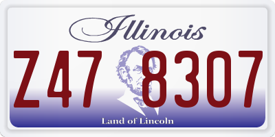 IL license plate Z478307