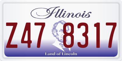 IL license plate Z478317