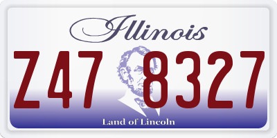 IL license plate Z478327