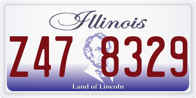 IL license plate Z478329