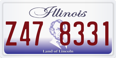 IL license plate Z478331