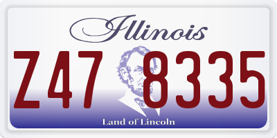 IL license plate Z478335