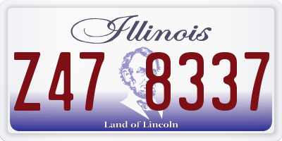 IL license plate Z478337