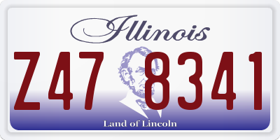 IL license plate Z478341