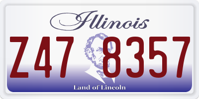 IL license plate Z478357