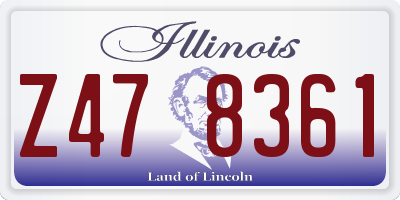 IL license plate Z478361