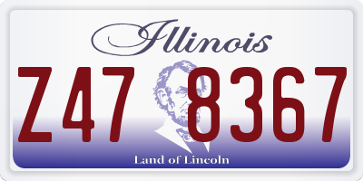IL license plate Z478367